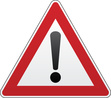 Panneau Attention